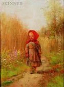 Young Girl On A Country Path Young Girl On A Country Path