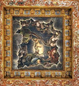Vaulted ceiling (detail) by Giulio Romano (Orbetto)