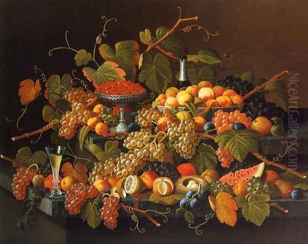 Still Life with Fruit and Champagne - view 1