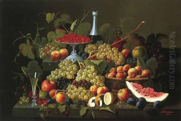 Still Life with Fruit and Champagne II - view 1