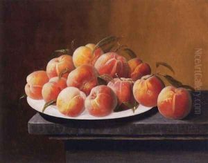Peaches with Dew in a Bowl