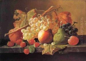 Fruit on a Marble Ledge