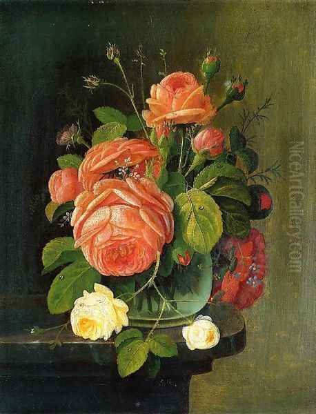 Roses on a Tabletop - view 1