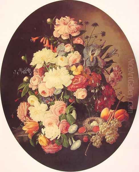 Still Life with Flowers Oval - view 1