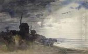 Vue Du Treport by Jules Achille-Noel