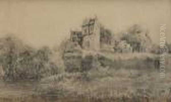 Paysage A La Ferme Au Bord De La Riviere - view 1