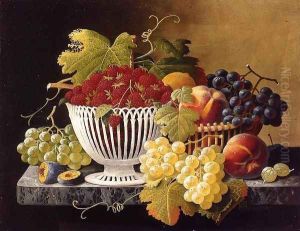 Still Life with Strawberry Basket by Severin Roesen
