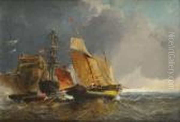 Bateaux Au Port Par Gros Temps - view 1