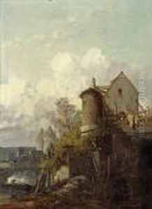 Moulin Aux Environs De Vannes by Jules Achille-Noel