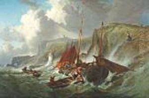 Un Pecheur Faisant Cote, Fecamp by Jules Achille-Noel