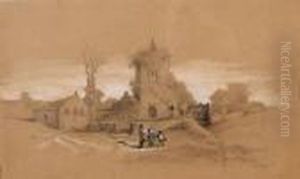 Bretonnes Devant Une Eglise Du Morbihan