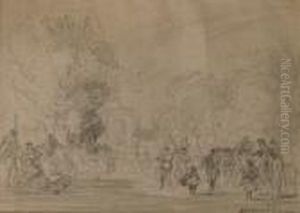 Jardin Des Tuileries by Jules Achille-Noel