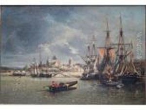 Le Port De Fecamp by Jules Achille-Noel
