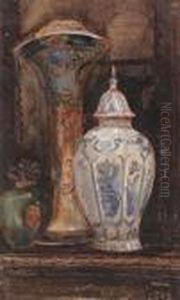 La Porcelaine Bleue by Jules Achille-Noel