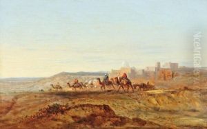 La Caravane by Jules Achille-Noel