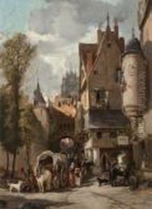 Le Jour Du Marche by Jules Achille-Noel