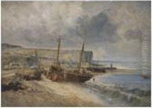 Harbour Scene by Jules Achille-Noel