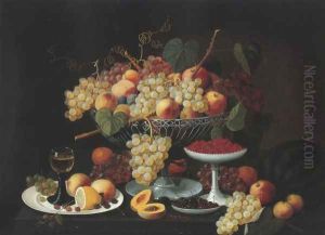 Still Life With Fruit 1850 by Severin Roesen