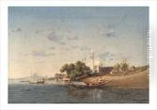 Constantinople, Barque Sur Le Bosphore - view 1