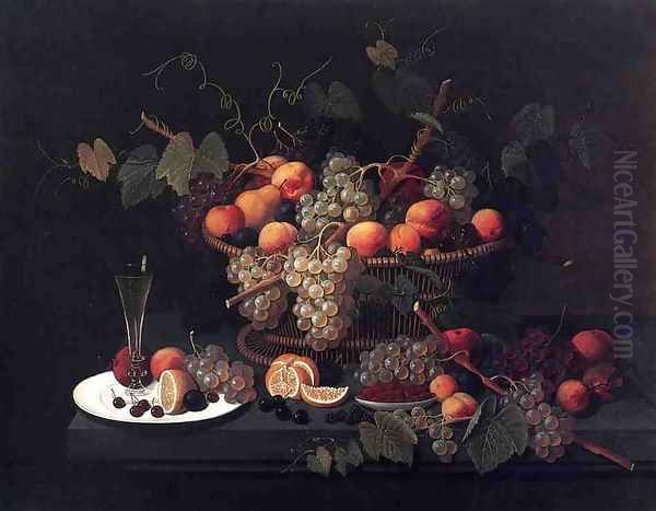 Still Life: Champagne and Fruit - view 1