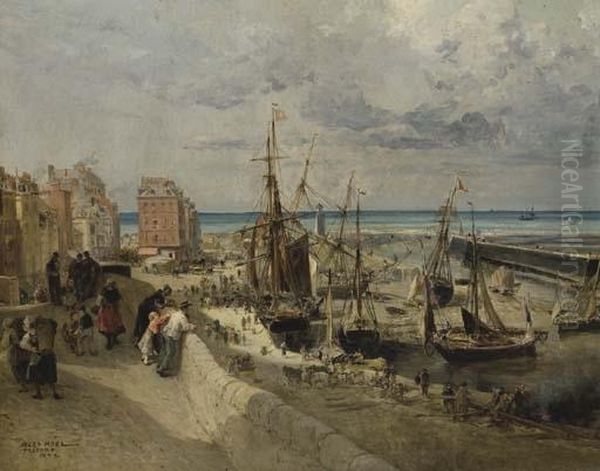 Vue Du Port Et De La Jetee Du Treport - view 1