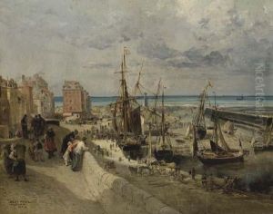 Vue Du Port Et De La Jetee Du Treport