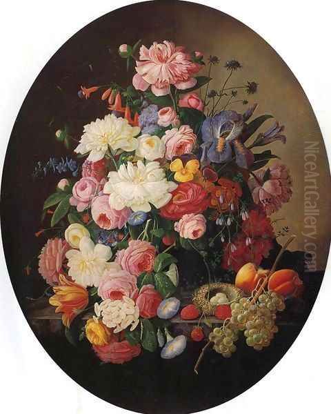 Floral Still Life with Bird's Nest Date unknown - view 1