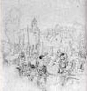 Noel : "les Lavandieres" by Jules Achille-Noel