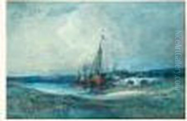 Diligence Sur Le Pont Menant Au Port - view 1