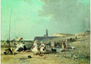 Le Treport, Enfants Et Leurs Voiliers