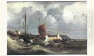 Le Coup De Vent by Jules Achille-Noel