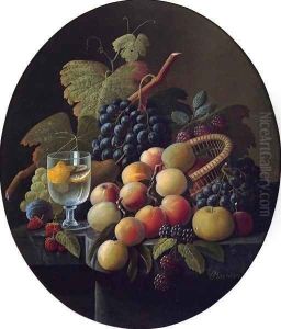 Still Life with Fruit and Wine Glass Date unknown 2 by Severin Roesen
