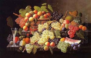 Still Life with Fruit Date unknown by Severin Roesen