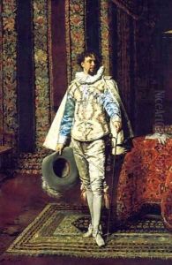 A Cavalier by Ferdinand Victor Leon Roybet