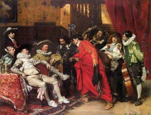 The Troubadours by Ferdinand Victor Leon Roybet