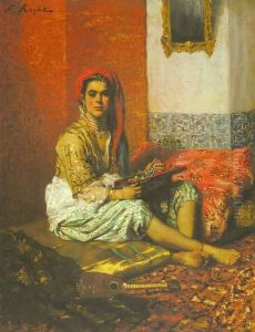 L Odalisque by Ferdinand Victor Leon Roybet