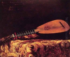 The Mandolin by Ferdinand Victor Leon Roybet