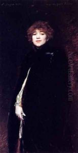 Portrait Of Juana Romani by Ferdinand Victor Leon Roybet