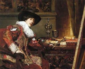 Portrait of an Artist by Ferdinand Victor Leon Roybet