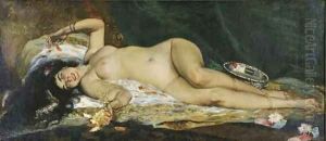 An Odalisque by Ferdinand Victor Leon Roybet