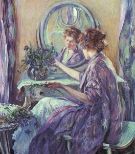 The Violet Kimono 1910 by Robert Reid