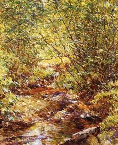 A Woodland Stream by Robert Reid