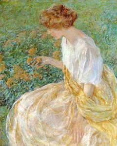 The Yellow Flower (or The Artist's Wife in the Garden) The Yellow Flower (or The Artist's Wife in the Garden)