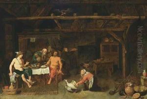 Philemon and Baucis Giving Hospitality to Jupiter and Mercury