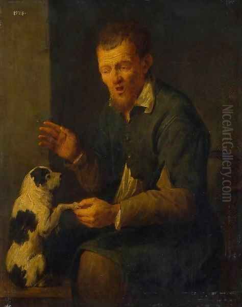 Peasant with a Dog - view 1