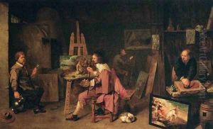 Painter's Studio by David The Younger Ryckaert