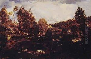 L'etude des Marais de Tiffauge en Vendee (Study of the Marshes of Tiffauge in Vendee) by Theodore Rousseau