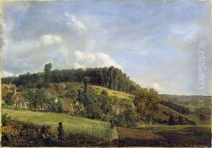 Forest Glade near a Village, 1833 by Theodore Rousseau