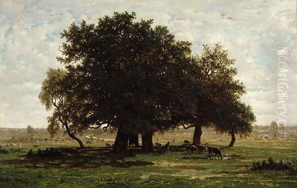 Holm Oaks, Apremont, 1850-52 - view 1