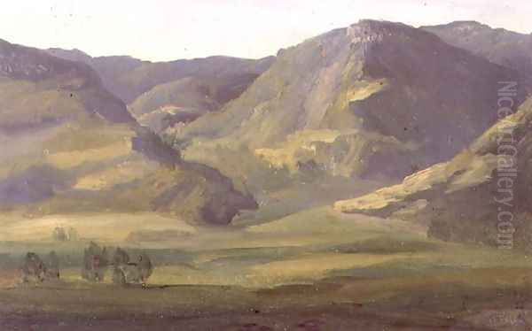 Mountainous landscape in Cantal, 1830 - view 1